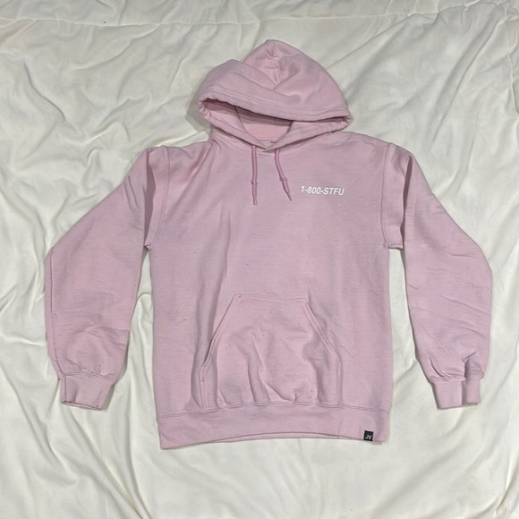 Jac Vanek Pink 1-800-STFU Hoodie - Picture 1 of 4